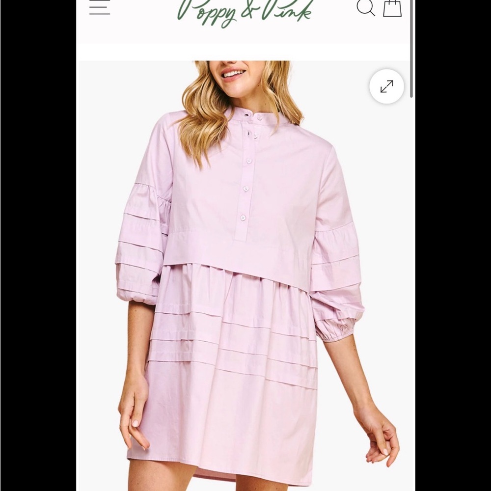Light Pink Tiered Mini Dress